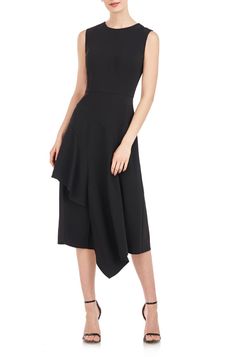 Kay Unger Bryce Sleeveless Sheath Dress, Main, color, Black