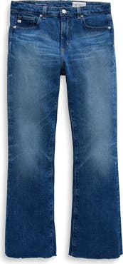 AG Farrah Raw Hem Crop Bootcut Jeans
