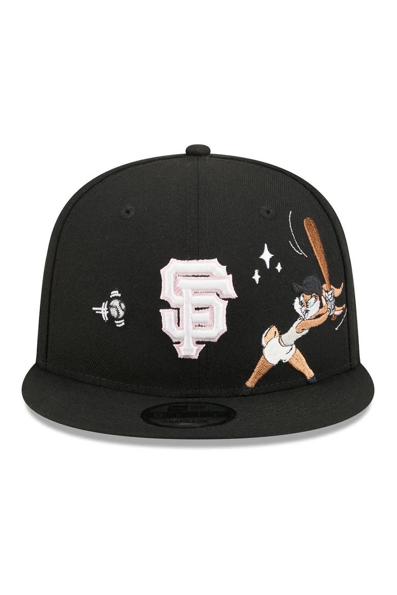 Men's New Era Black San Francisco Giants Looney Tunes Lola Bunny 9FIFTY Snapback Hat, Alternate, color, Black