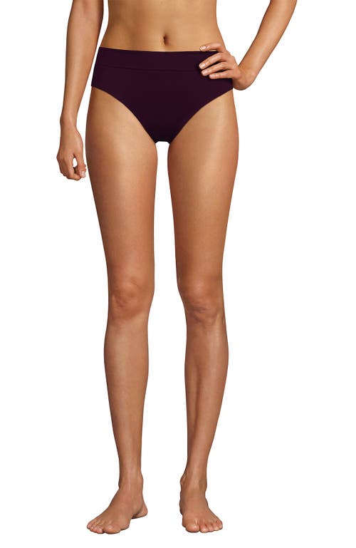 LANDS' END LANDS' END CHLORINE RESISTANT PINCHLESS HIGH WAISTED BIKINI BOTTOMS