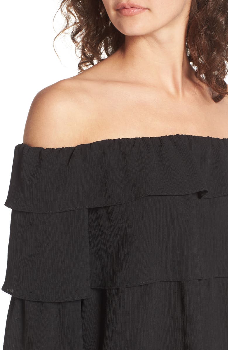 STOREE Ruffle Off the Shoulder Top, Alternate, color,