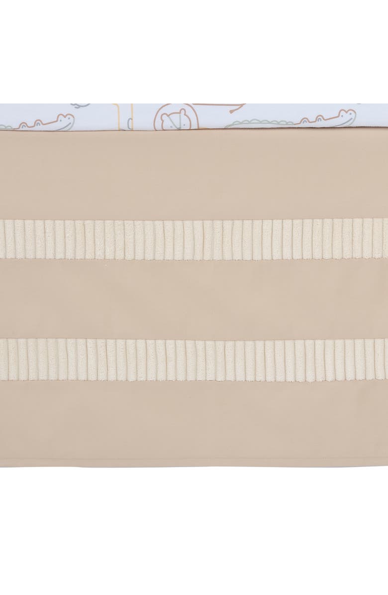 Lambs & Ivy Jungle Story 3-Piece Infant Safari Baby Crib Bedding Set, Alternate, color, Beige Multicolor