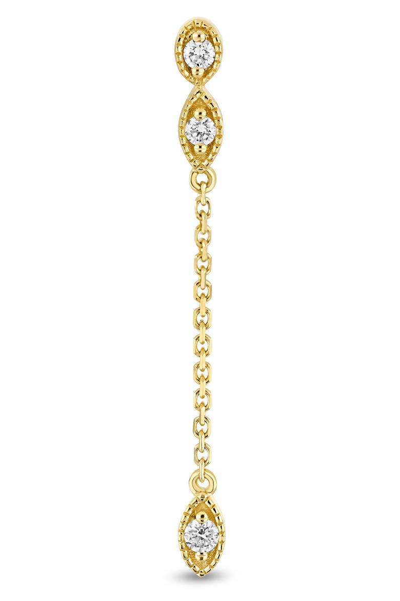 18K Gold Mykonos Diamond Linear Drop Earrings (Online Trunk Show), Alternate, color, 18K YELLOW GOLD/ DIAMOND
