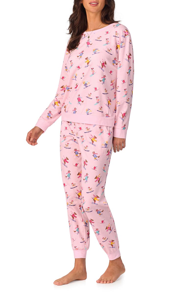 BedHead Pajamas Print Stretch Organic Cotton Jersey Pajamas, Alternate, color, 