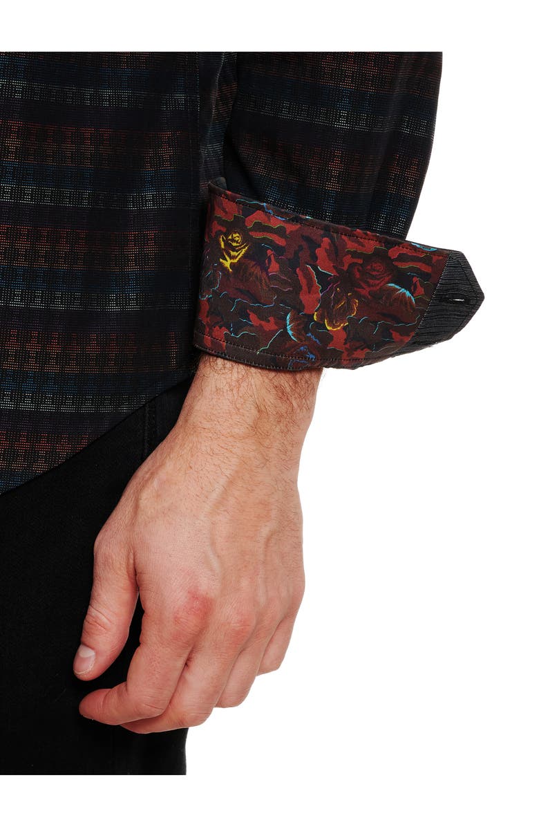 Robert Graham Calisoga Geo Cotton Button-Up Shirt, Alternate, color,