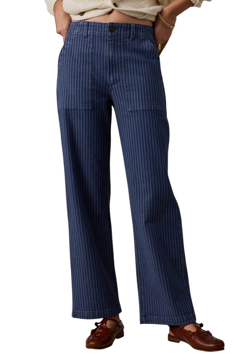 Topsail Striped Straight Leg Utility Pants, Main, color, RIVERLINE STRIPE