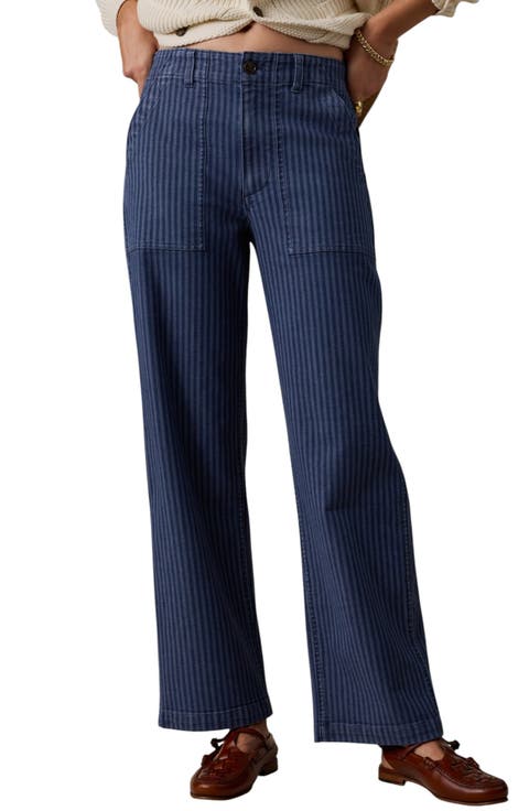 Topsail Striped Straight Leg Utility Pants