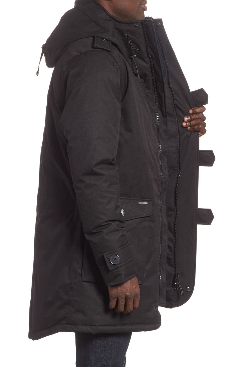 nobis Shelby Windproof & Waterproof 650-FIll Power Down Military Fishtail Parka, Alternate, color, 