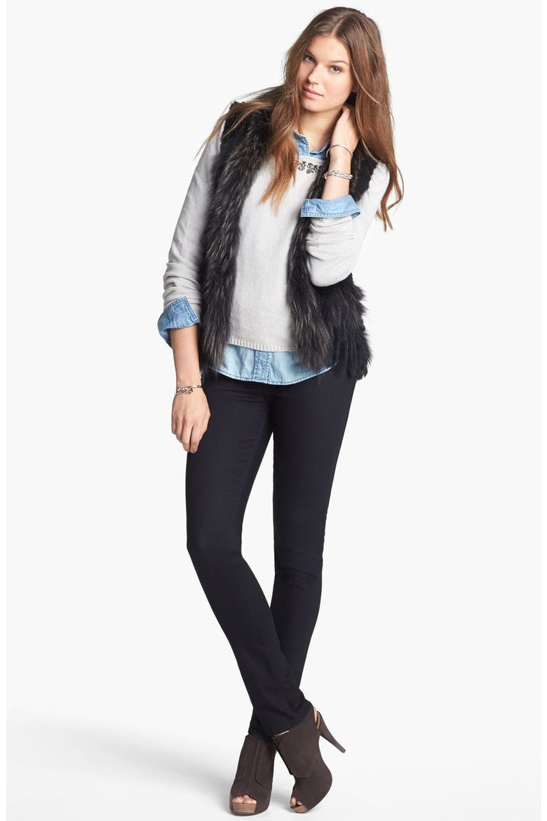 Hinge® Jewel Embellished Sweater, Alternate, color, GREY FLECK
