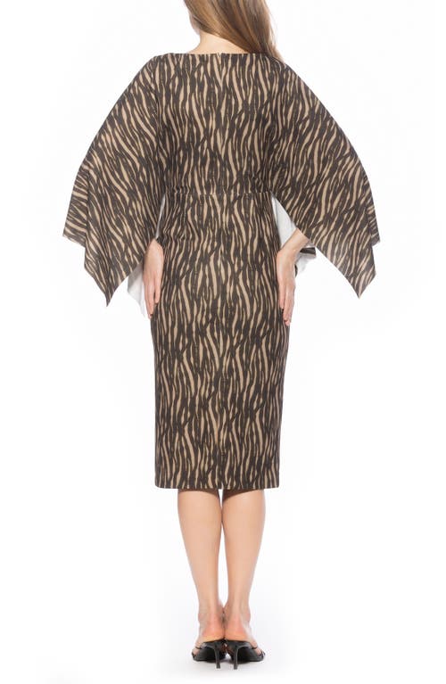 Alexia Admor Billie Bateau Neck Midi Dress In Multi