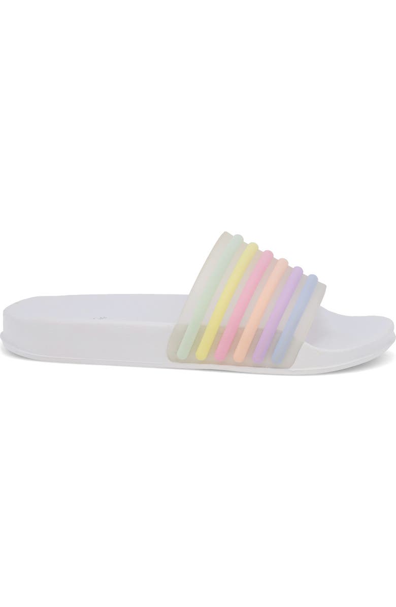MIA Kids' Jhilly Slide Sandal, Alternate, color, White Multi