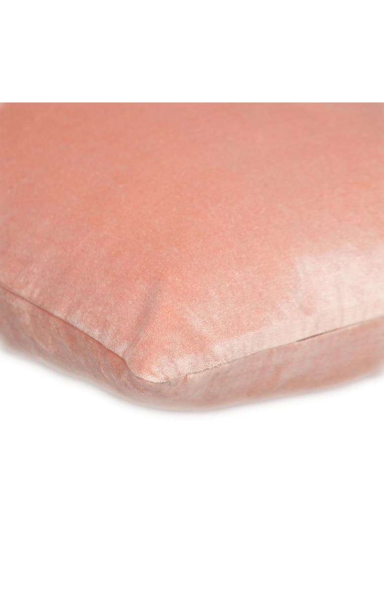 PARKLAND COLLECTION Velvet Throw Pillow, Alternate, color, Pink