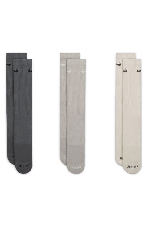 Assorted 3-Pack Everyday Plus Cushion Crew Training Socks