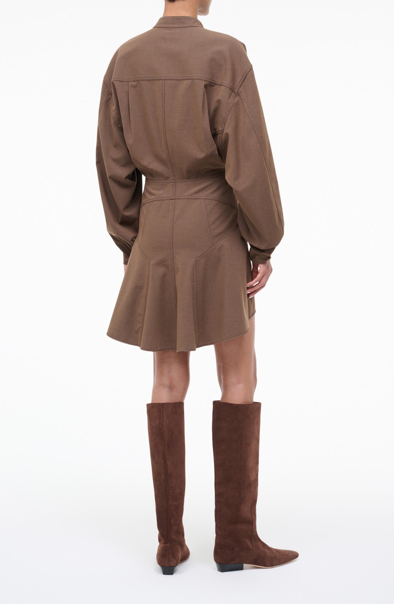 Kiln High-Low Long Sleeve Shirtdress - image 2
