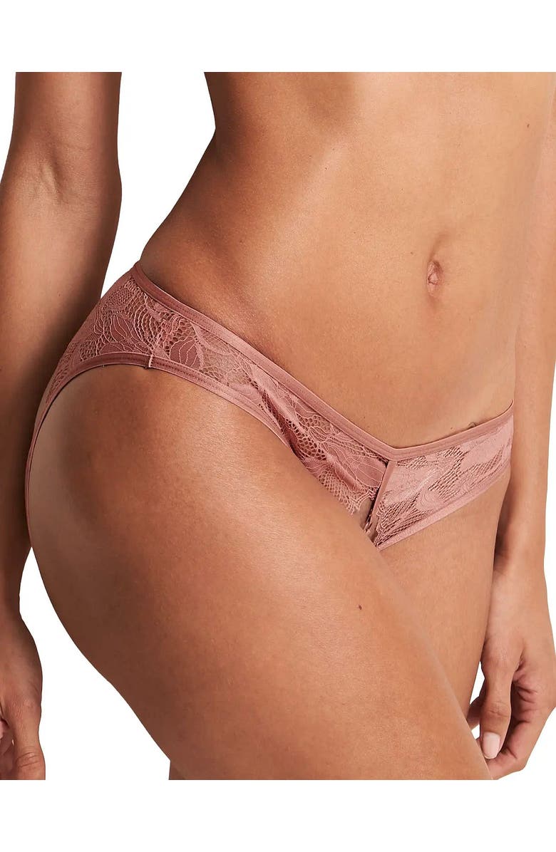 Adore Me Gaya Bikini Panties, Alternate, color, Dark Pink