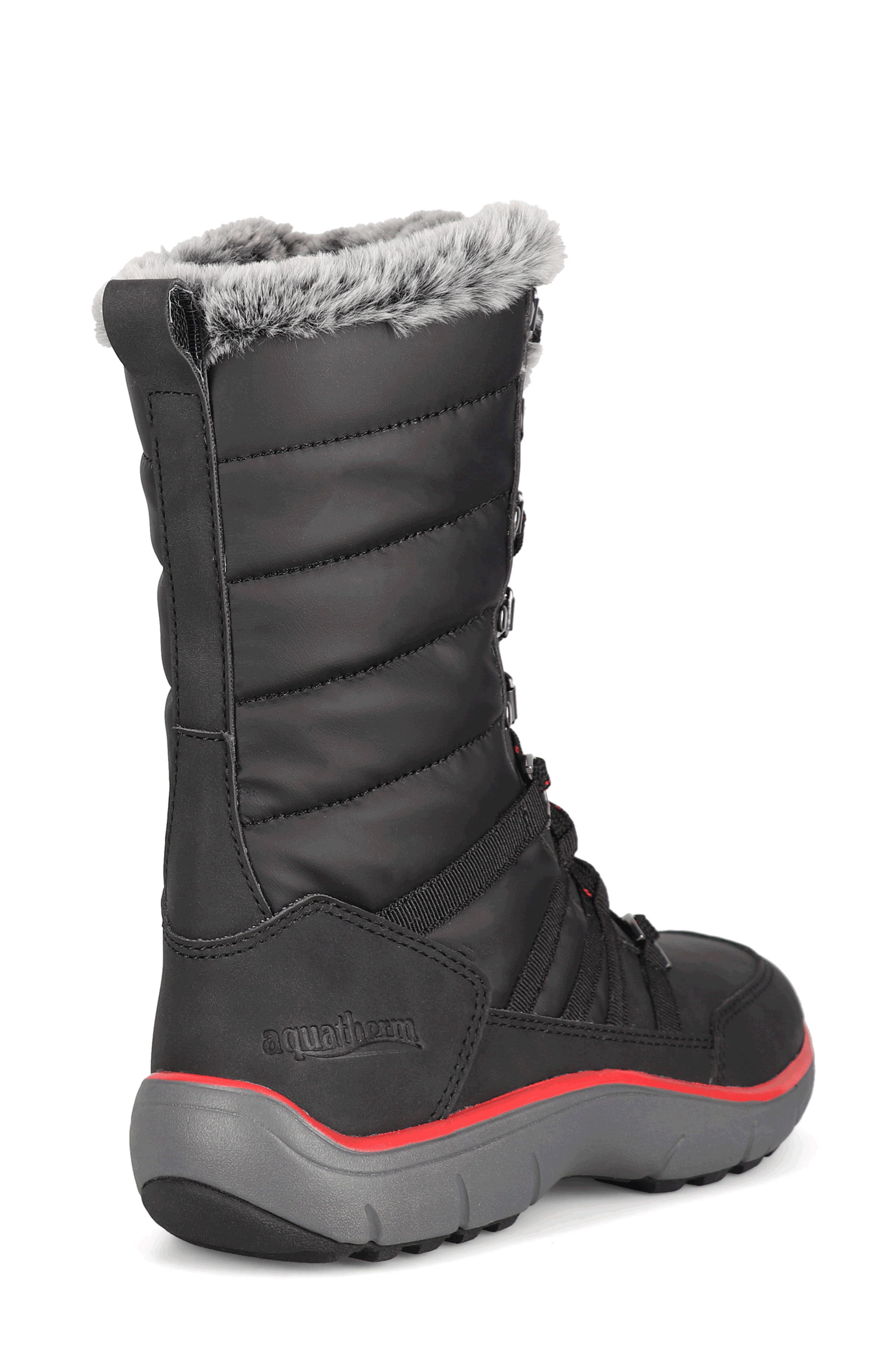 AQUATHERM BY SANTANA CANADA Racer Waterproof Faux Fur Boot, Alternate, color, 
