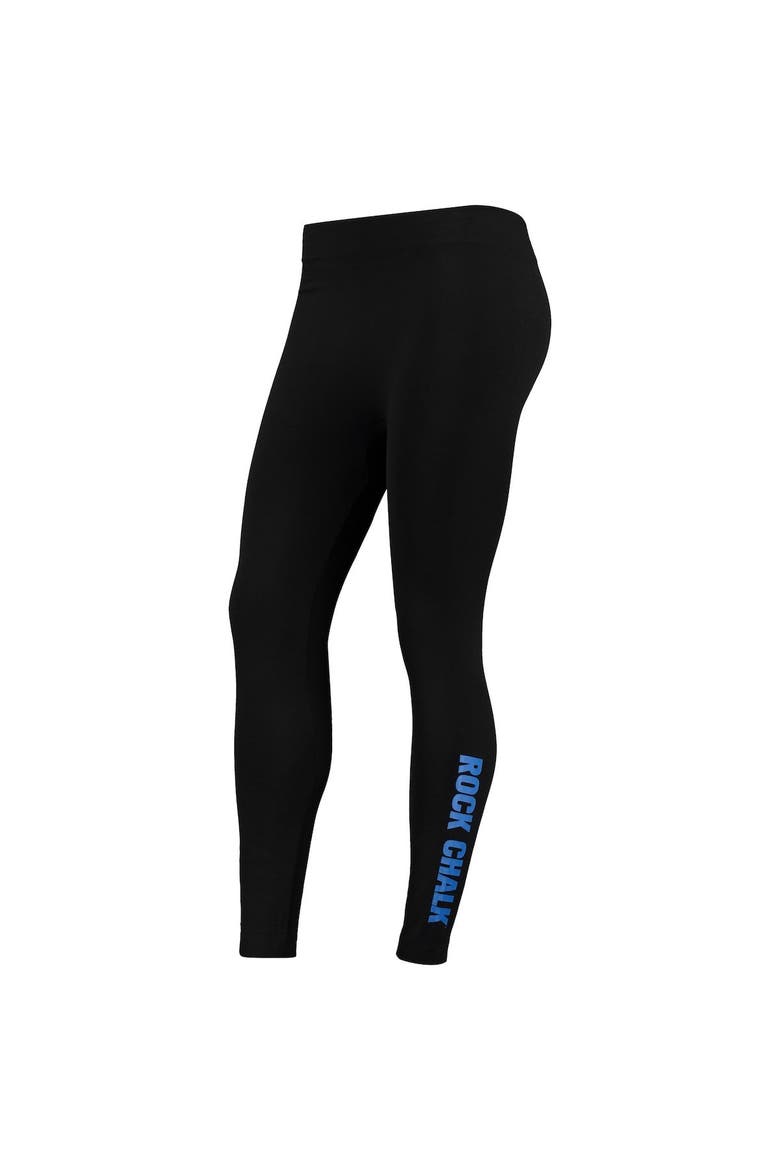 Women's ZooZatz Black Kansas Jayhawks 2.0 Leggings, Main, color, Black