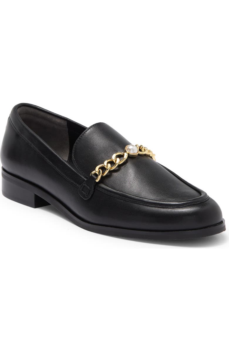 Stuart Weitzman Owen Pearl Chain Loafer, Main, color,