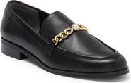 Stuart Weitzman Owen Pearl Chain Loafer