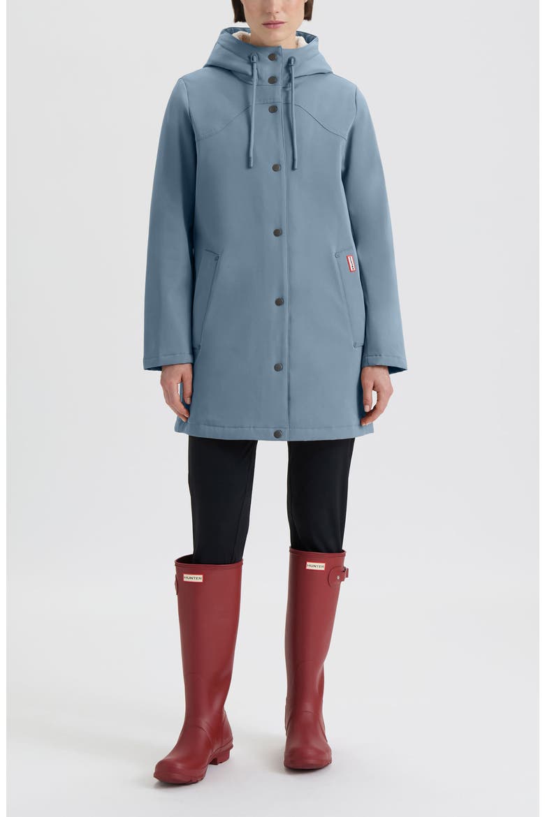 Billie Hooded Raincoat, Alternate, color, WINTER SKY