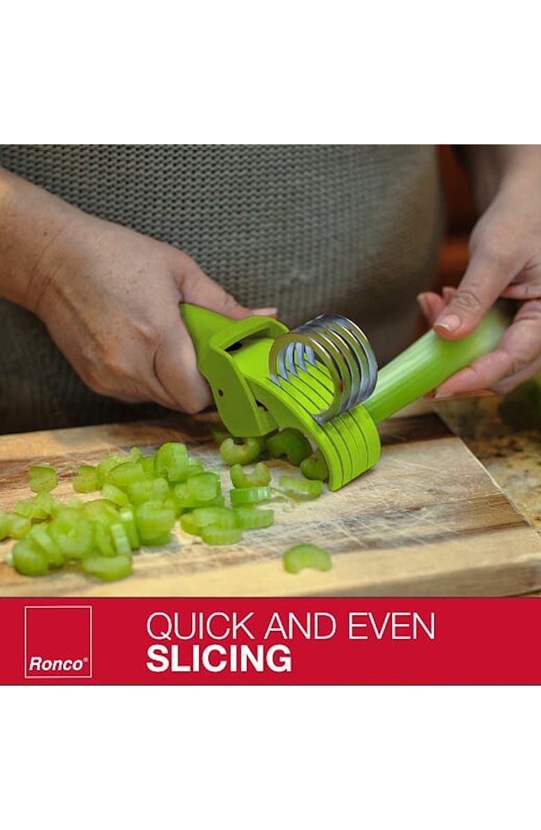 RONCO Handi Slicer for Fruit and Vegetable Chopping, Alternate, color, Green