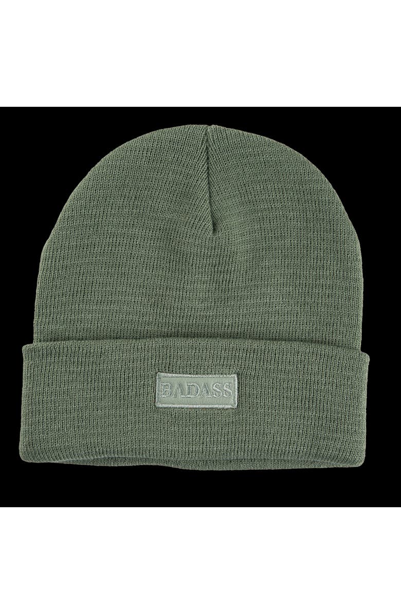 Totalee Gift Badass Beanie Acrylic Green, Main, color, Green