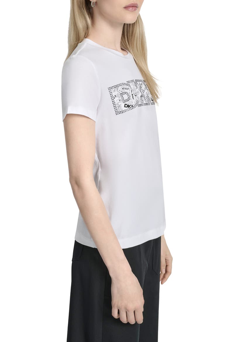 Newspaper Logo Graphic T-Shirt, Alternate, color, WHITE
