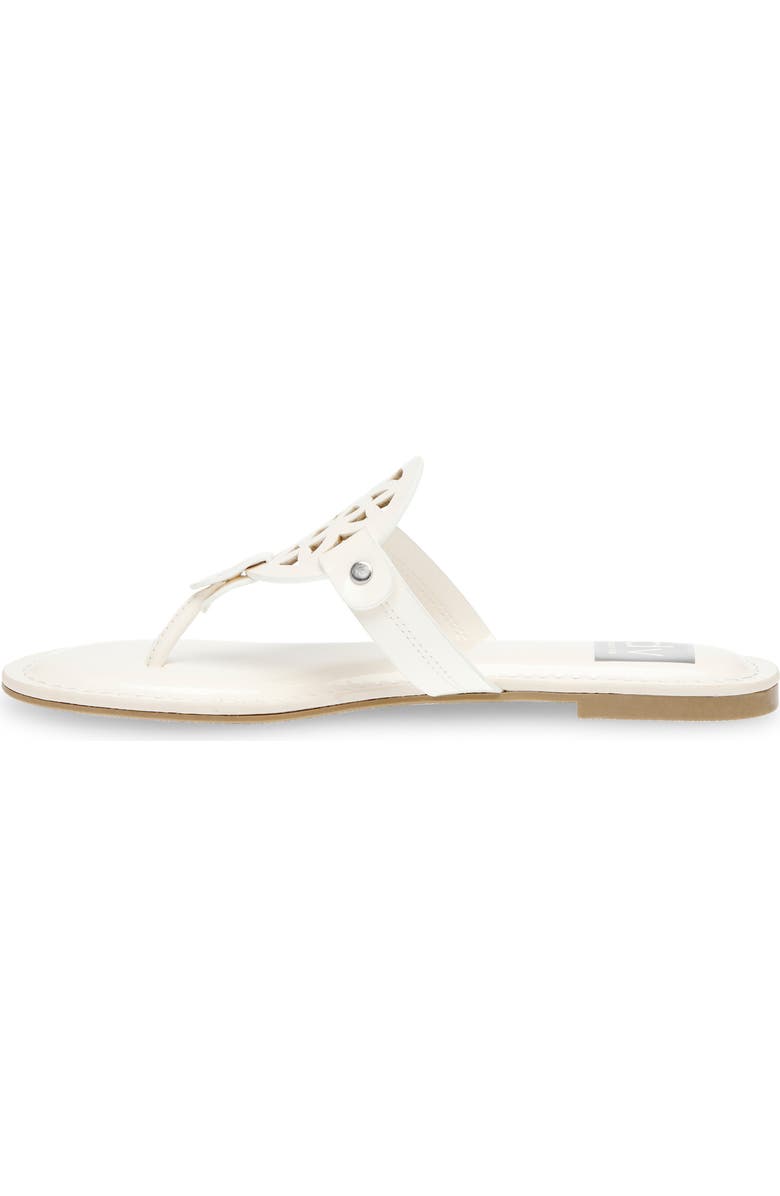 DV by Dolce Vita Gotie Laser Cut Studded Thong Sandal, Alternate, color, Ivory Patent