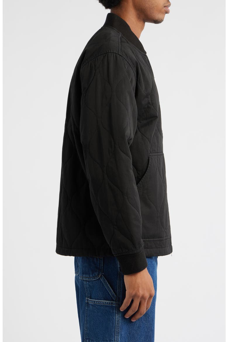 Kylan Onion Quilted Liner Coat, Alternate, color, BLACK