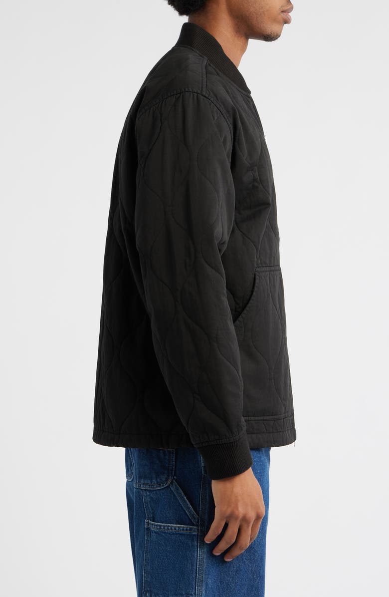 Carhartt Work In Progress Kylan Onion Quilted Liner Coat, Alternate, color, Black