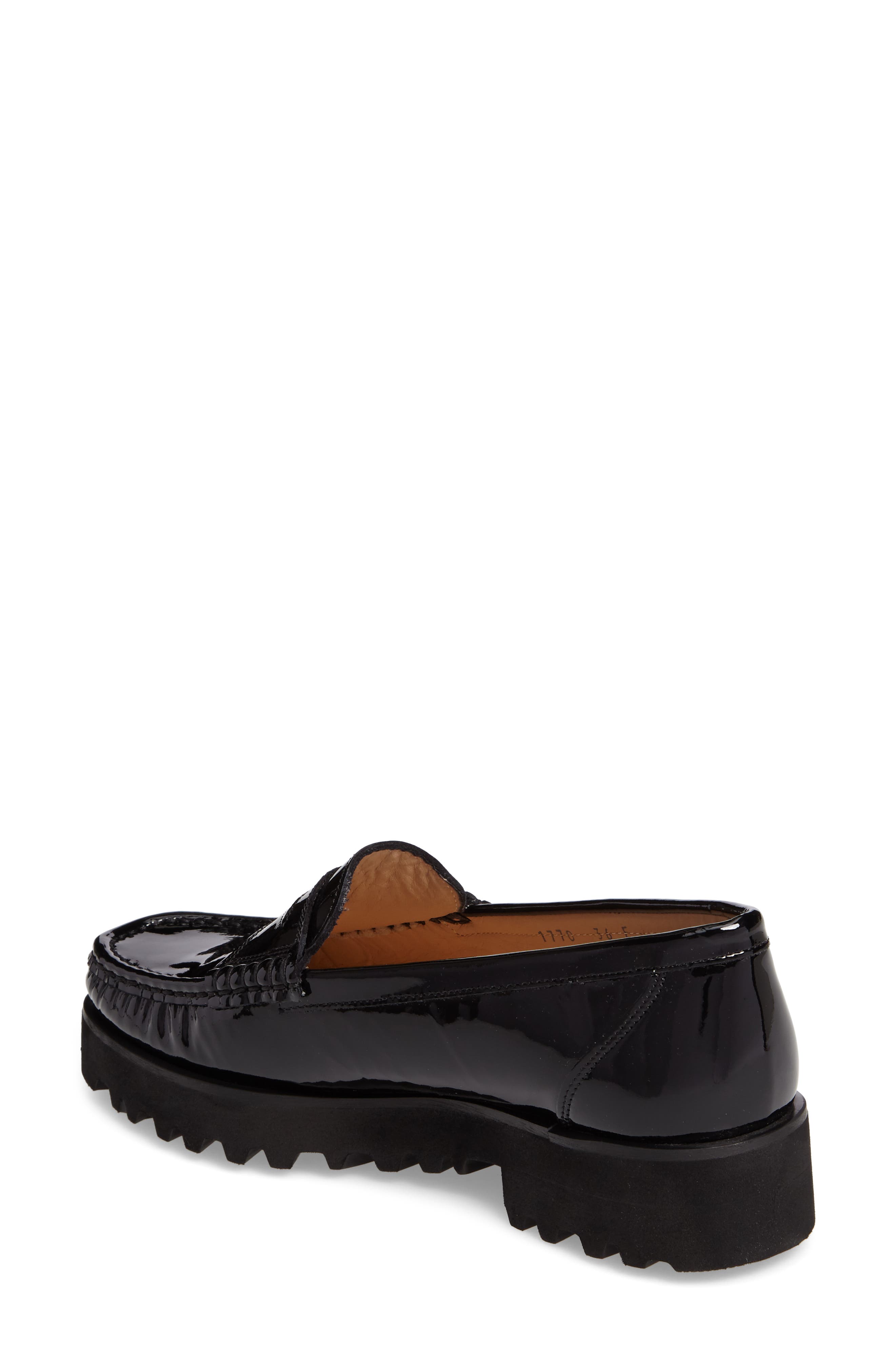 Rita Platform Penny Loafer, Alternate, color, ONYX PATENT