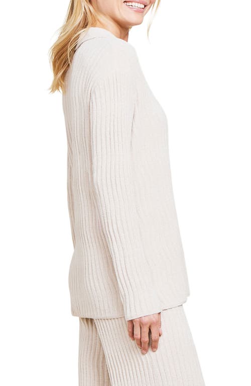 BAREFOOT DREAMS BAREFOOT DREAMS® COZYCHIC® ULTRA LITE® WAVE RIB BUTTON-UP SHIRT 