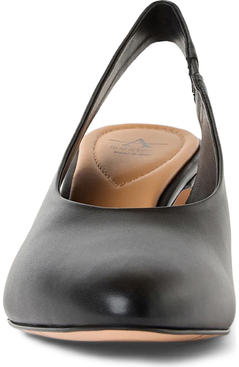 Aquatalia Trevi Slingback Pump, Alternate, color, Black Leather