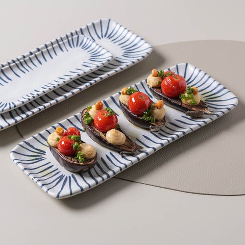 Porto Brasil Rectangular Platter Medium Set Of 4