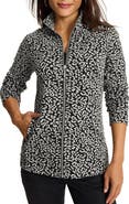 Tommy Bahama Aruba Textured Jacquard Full Zip Sweatshirt
