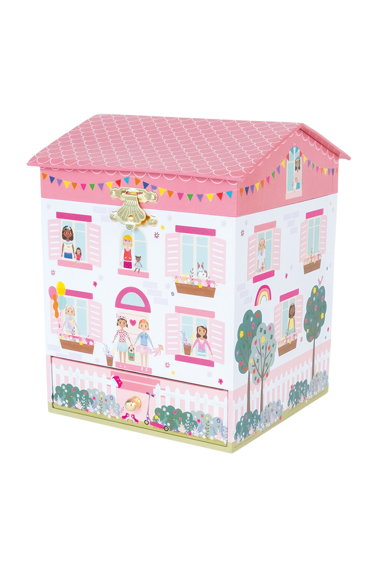 Jewelry Box Doll House, Alternate, color, Pink