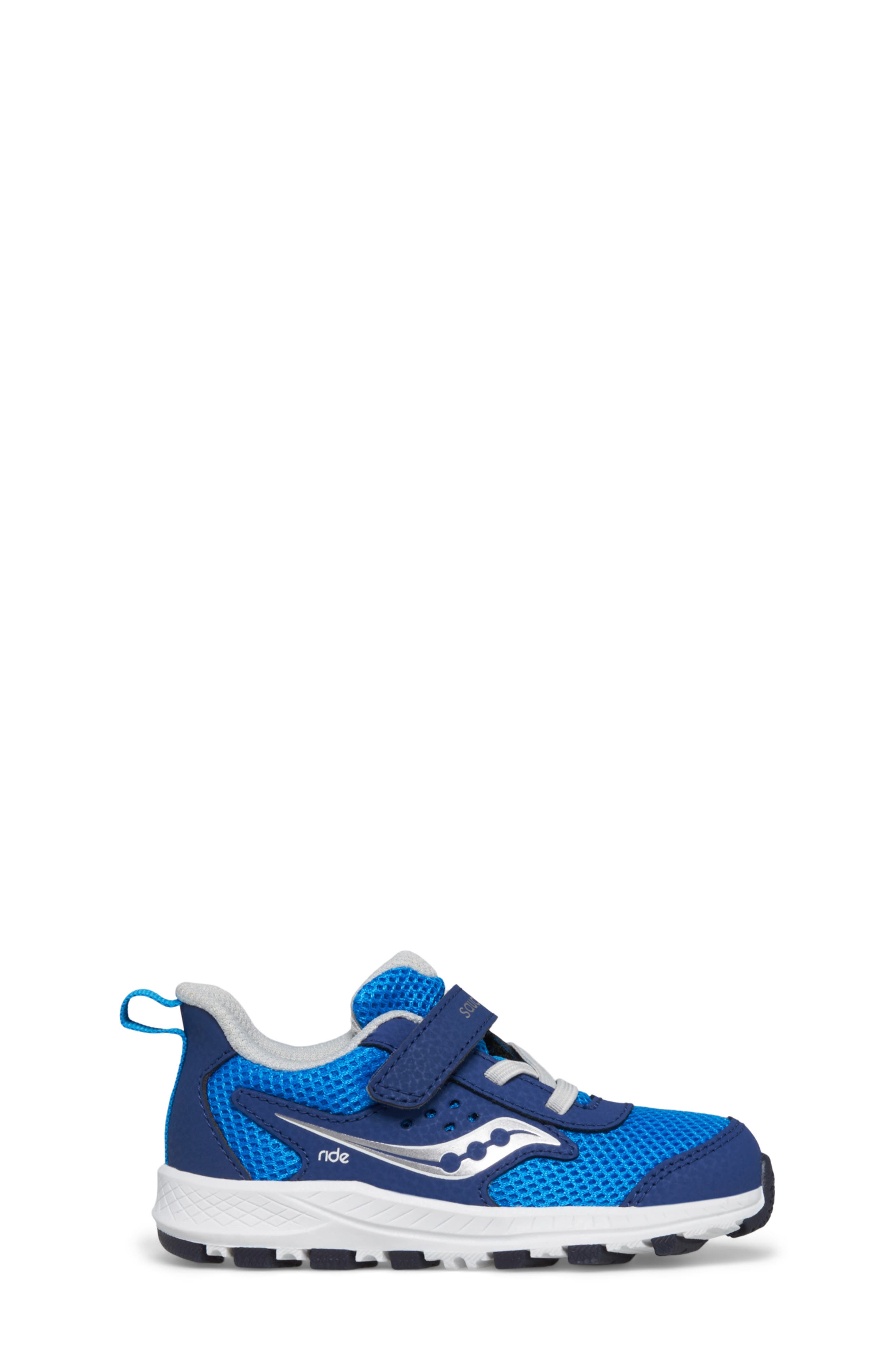 Saucony Ride Jr. Sneaker, Alternate, color, Blue/Silve