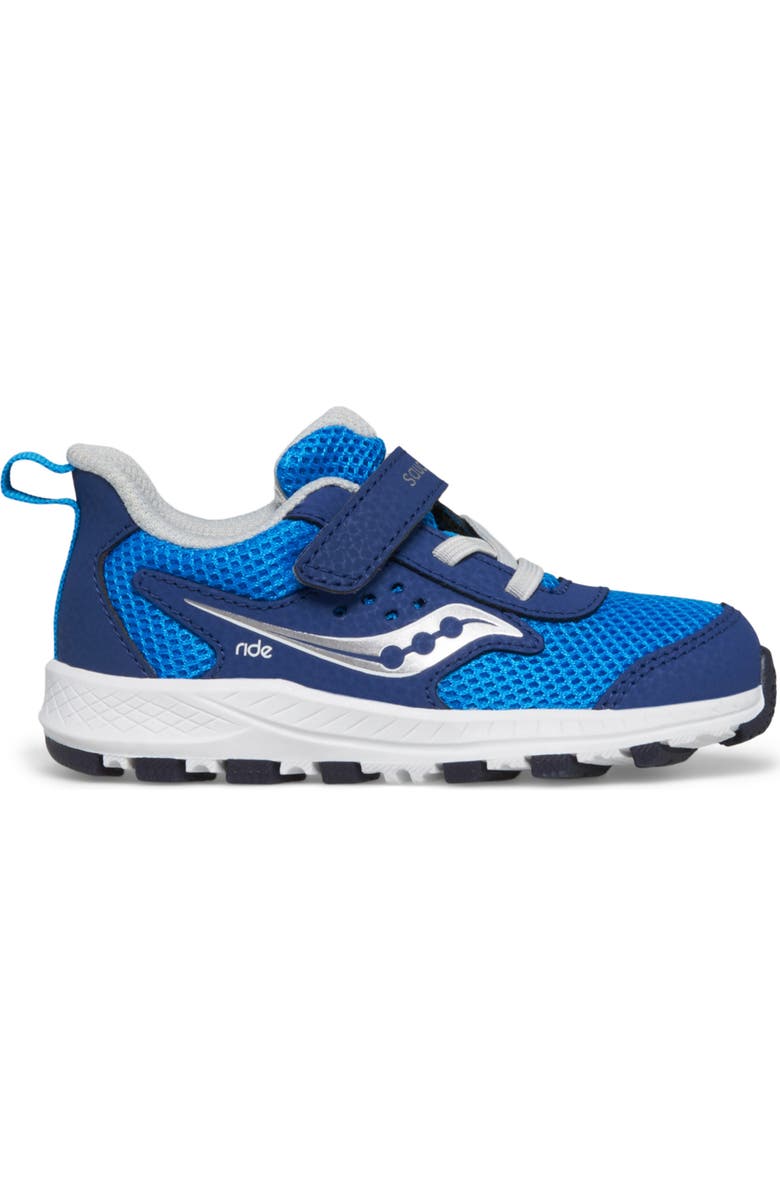 Saucony Ride Jr. Sneaker, Alternate, color, Blue/Silve