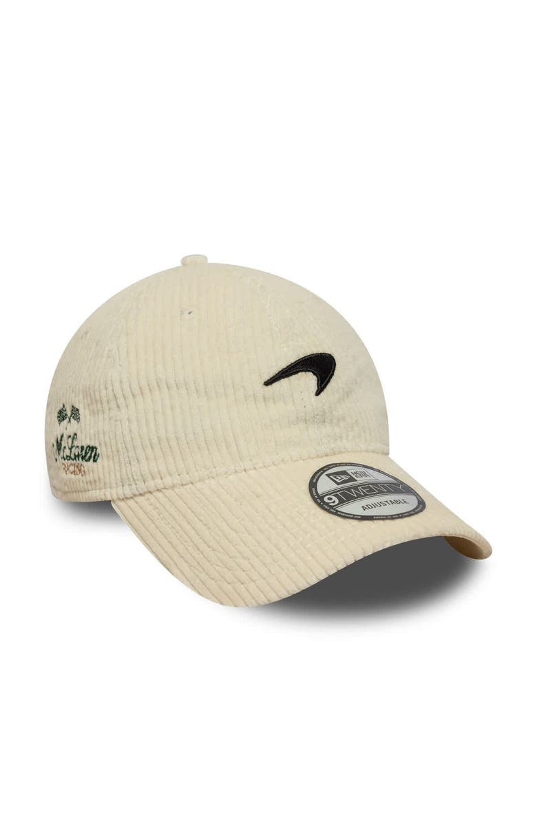 New Era Men's New Era Cream McLaren F1 Team Corduroy 9TWENTY Adjustable Hat, Alternate, color, 
