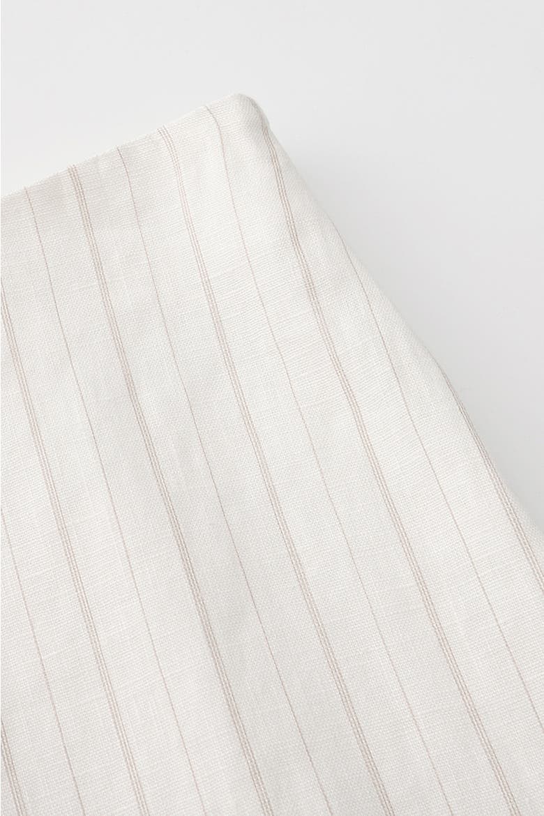 Le Straight Midi Skirt, Alternate, color, White Stripe