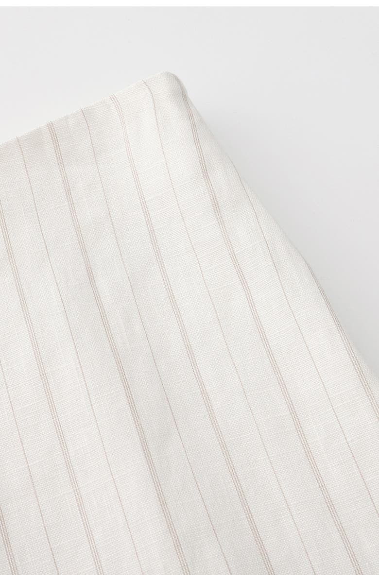 nuaje nuaje Le Straight Midi Skirt, Alternate, color, White Stripe