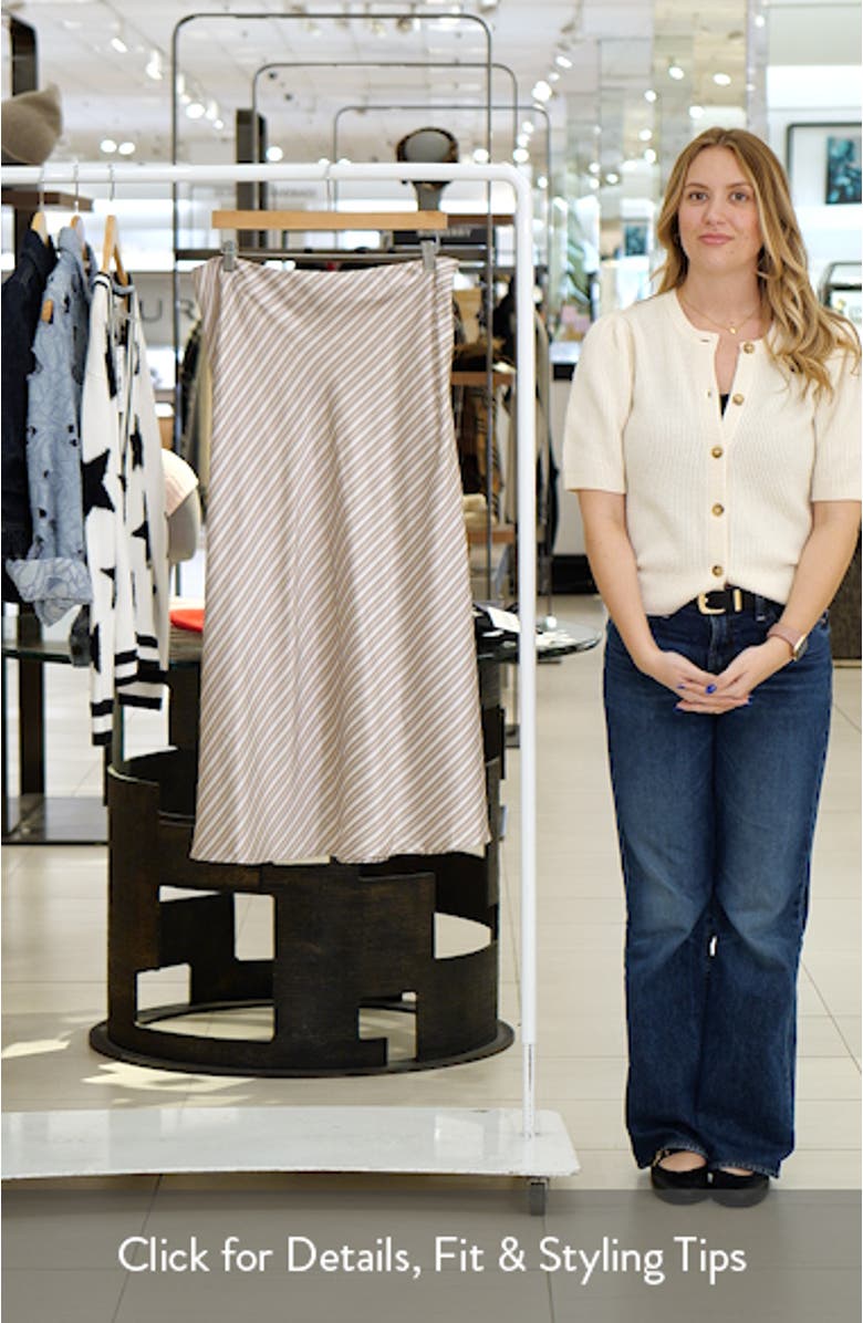 Corrina Satin Midi Skirt, sales video thumbnail