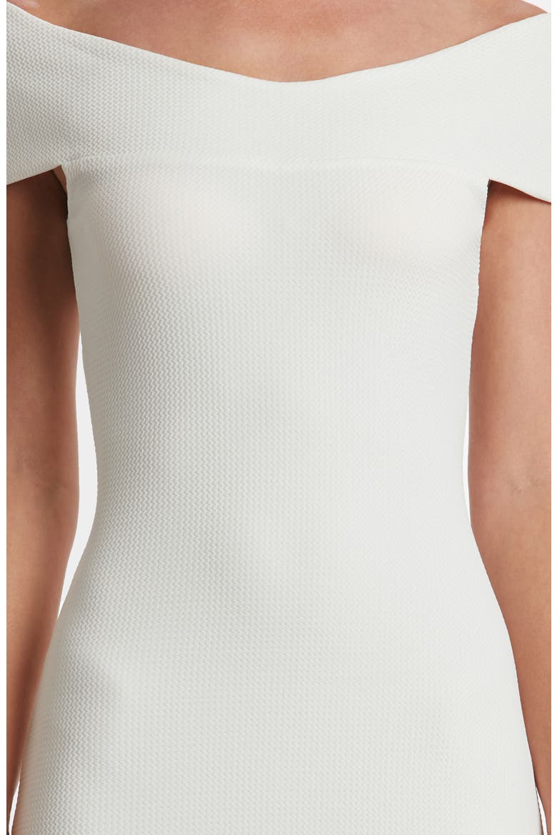 Claudette Textured Dress, Alternate, color, IVORY