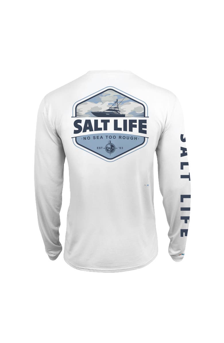 Salt Life Heavy Seas Performance Long Sleeve Tee, Alternate, color, White