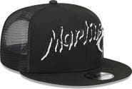 New Era Men's New Era Black Miami Marlins Street Trucker 9FIFTY Snapback Hat