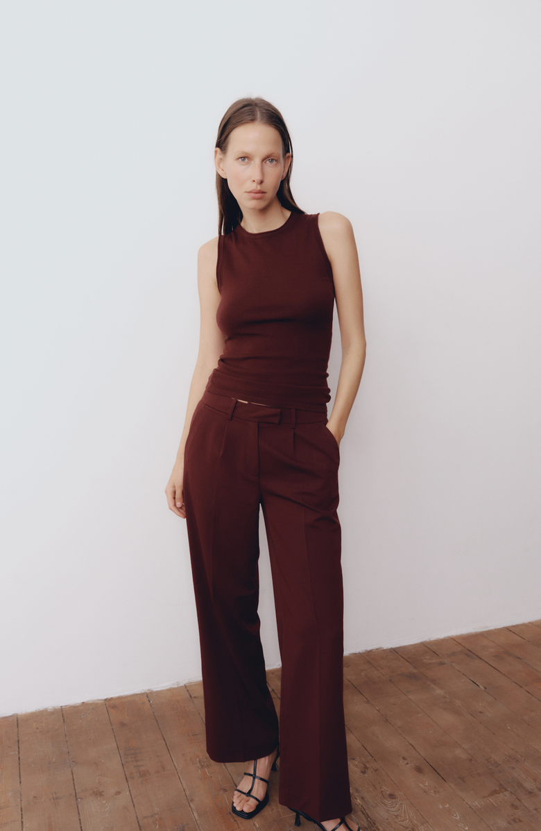 All My Love Renee Pants, Alternate, color, Mahogany