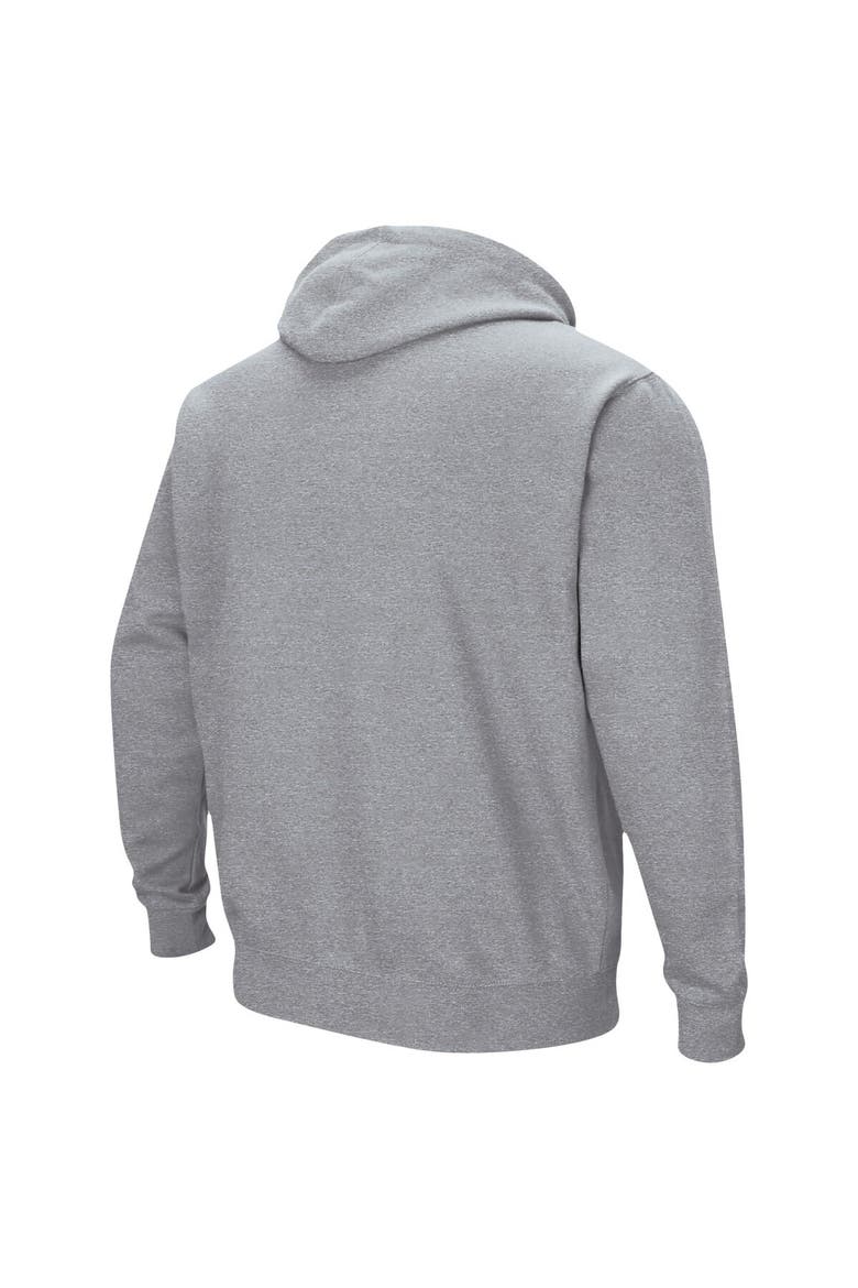 Men's Colosseum Heather Gray West Virginia Mountaineers Arch & Logo 3.0 Pullover Hoodie, Alternate, color, Heather Gray