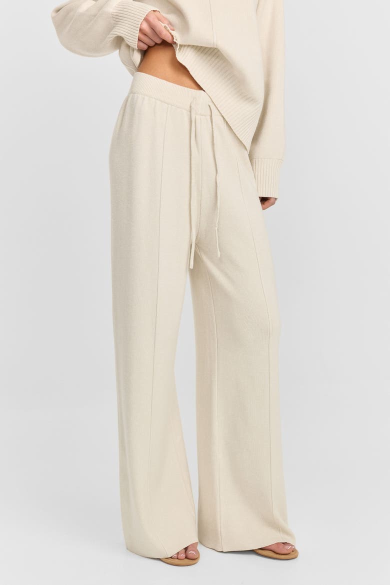 Maxine Knit Pant, Alternate, color, Cream