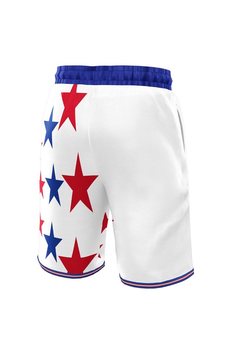 NBA X KIDSUPER Unisex NBA & KidSuper Studios by Fanatics White Philadelphia 76ers Hometown Shorts, Alternate, color, White