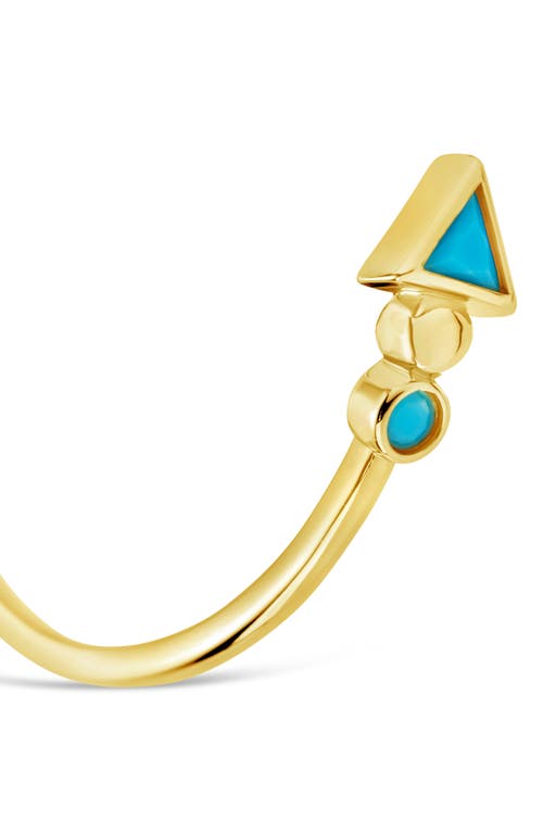 Sterling Forever Kalena Turquoise Open Cuff Bracelet